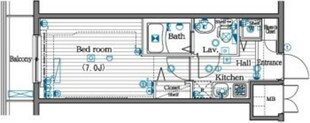 ガラ・シティ日本橋茅場町の物件間取画像